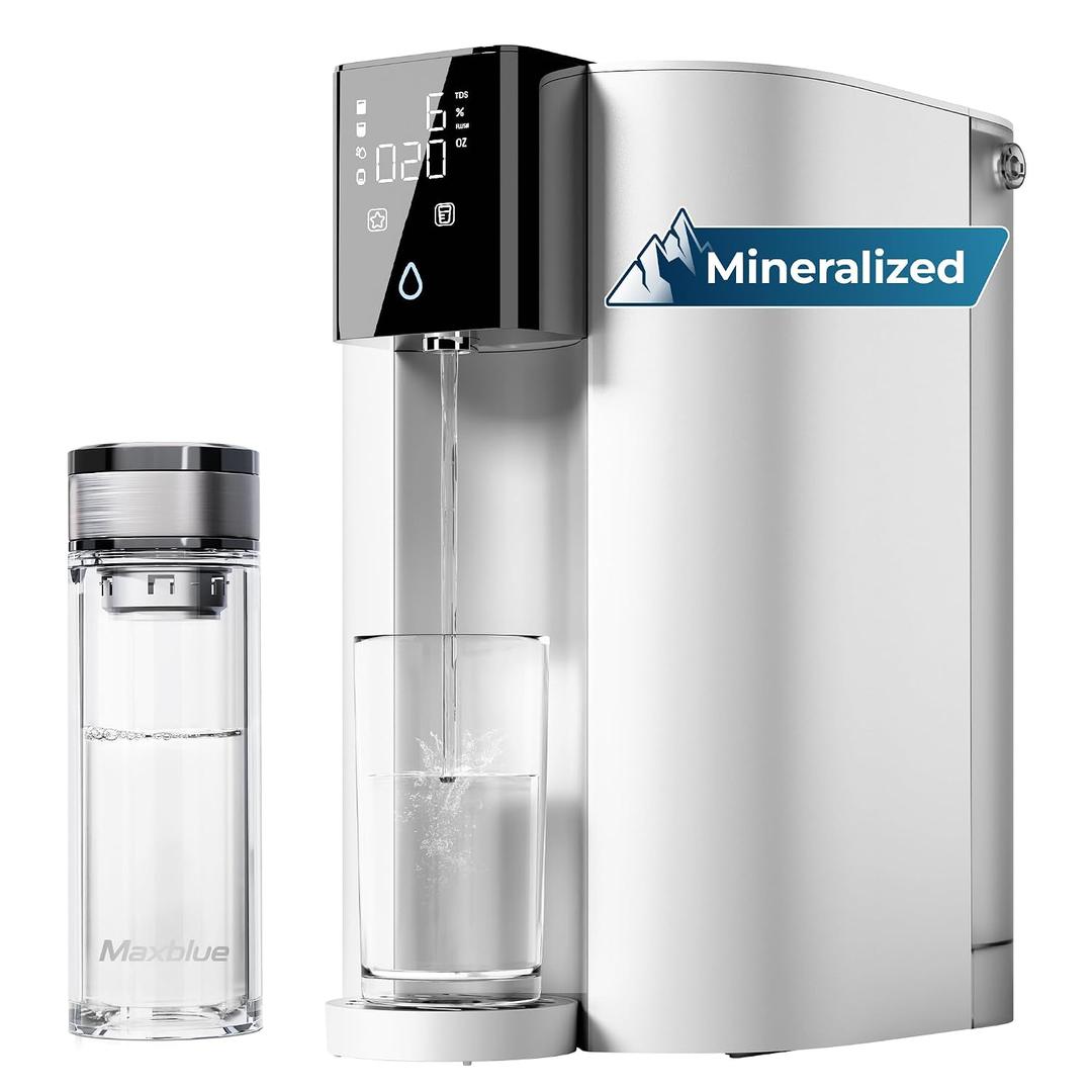 Waterdrop C1SL Mineral Reverse Osmosis System Countertop, Room-Temp Water