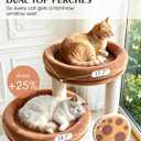 Maine Coon Cat Tree for Large Cats, 46" Cat Tower, Stable Base