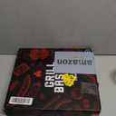 SHIZZO Grill Basket Set, Barbecue BBQ Grilling, Stainless Steel Folding Portable Outdoor Camping Rack for Fish, Shrimp, Vegetables, Cooking Accessories, Gifts for Dad, husband, Friends