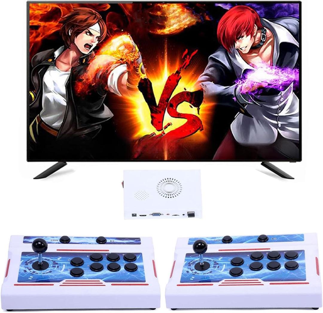 GWALSNTH 32000 in 1 Wireless Pandora Box Bluetooth Arcade Games Console,1280X720 Display,3D Games,Search/Save/Hide/Pause Game,1-4 Players