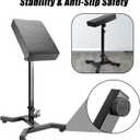 Tattoo Arm Rest Stand with 180 Tilt & Height Adjustable (28"-39"), Thickened PU Leather Pad, Four-Corner Non-Slip Base, Foldable & Portable for Tattoo Artist Studio Client