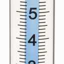 7" Capacity Rain Gauge Glass Replacement Tube with Lid Design for Yard Garden Outdoor Home (01)