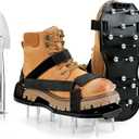 Secure-Fit, Easy-to-Assemble and Universal-Fit Lawn Aerator Shoes, with 2 Inch Long Spikes and Hook and Loop Straps for Grass. Includes Stainless Steel Shovel, Fits Men 6-11 and Women 4-12