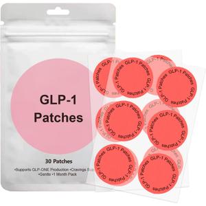 GLP-1 Patches, Suitable for Male and Female GLP-1 Body Care Patches, can be Applied to Various Parts of The Body, 30 Count, Pack of 2