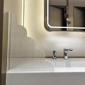 2PCS Shower Splash Guard Corner Kit, Self-Adhesive Bathtub Water Barrier, 9.1 x 11.5 inches/Must Have Bathroom Accessories