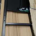 Sunnydaze 32" Indoor Firewood Rack with Hooks for Tools - Outdoor Fireplace Log Holder for Wood Storage - 200-lb Capacity - Black