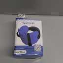 Travel Pillows for Airplanes, Airplane Pillow with 3D Eye Mask for Sleeping, 360° Support Headrest for Long Flight, Road Trip, Stop Bobblehead Travel Essential Airplane Sleep Head Strap, Blue