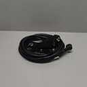 Outdoor Extension Cord 25 Ft with 3 Outlets, 14/3 SJTW 3 Prong Grounded Power Cord, 14 Gauge 14AWG Heavy Duty Power Cable, ETL Listed, 15 Amp 125 V 1875 W-Multiple Outlets for Indoor/Outdoor-Black