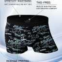 youlehe Men's Underwear Soft Bamboo Viscose Boxer Briefs Stretch Trunks Pack (M)