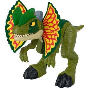 Fisher-Price Imaginext Jurassic World Dinosaur Toy Thrash Attack Dilophosaurus 16+ Inch with Lights & Sounds for Pretend Play Kids Ages 3+ Years