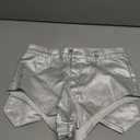 NWT Silver Metallic Stretchy Bodycon Rave Shorts M