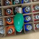 25 Pack C7 LED Multicolor Christmas Replacement Light Bulbs, C7 Vintage Multicolor Ceramic LED Bulbs for Christmas Outdoor Indoor String Lights, E12 Candelabra Base, 0.6 Watt, Saving Enengy LED Bulbs
