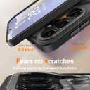 Goodon for Galaxy S25 Case, Wireless Charging Compatible, Shockproof Translucent Matte Cover - Cute Floral Design Phone Case for Women Girls - Green Leaves