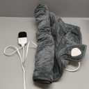 Electric Heating Pad for Pain Relief  35"x20" King Size, Moist & Dry Heat, Machine Washable Soft Velvet, Adjustable Temperature, Auto Shut Off, Ideal for Period Cramps, Back, Neck, Shoulder & Waist (Dark Grey)