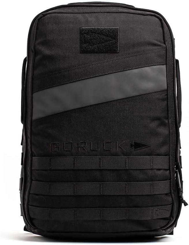 GORUCK Rucker 4.0 20L Black - Purpose Built Rucking Backpack, Military Weight Training Rucksack w/Ruck Plate Pocket and Extra Padded Straps
