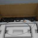 Modern LED Chandelier, Double Rectangles Ceiling Pendant Lights, LED Island Lights Dimmable Chandeliers for Dining Room Living Room Bedrooms, Black (40CM/60CM) (15.74in+23.62in)