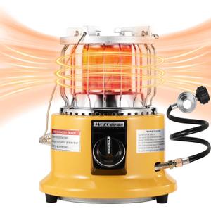 2 in 1 Propane Heater & Stove, 13000 BTU Portable Propane Heater with Handle, Outdoor Heater Gas Stove for Patio, Camping, Tent, Ice Fishing, Garage