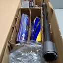Dyson V12 Detect Slim Cordless Vacuum Stick Cleaner - Yellow/Iron, HEPA Filter, Bagless, Up to 60 Min Runtime, Rotating Brushes, Battery Operated, with 5AVE Microfiber Cloth
