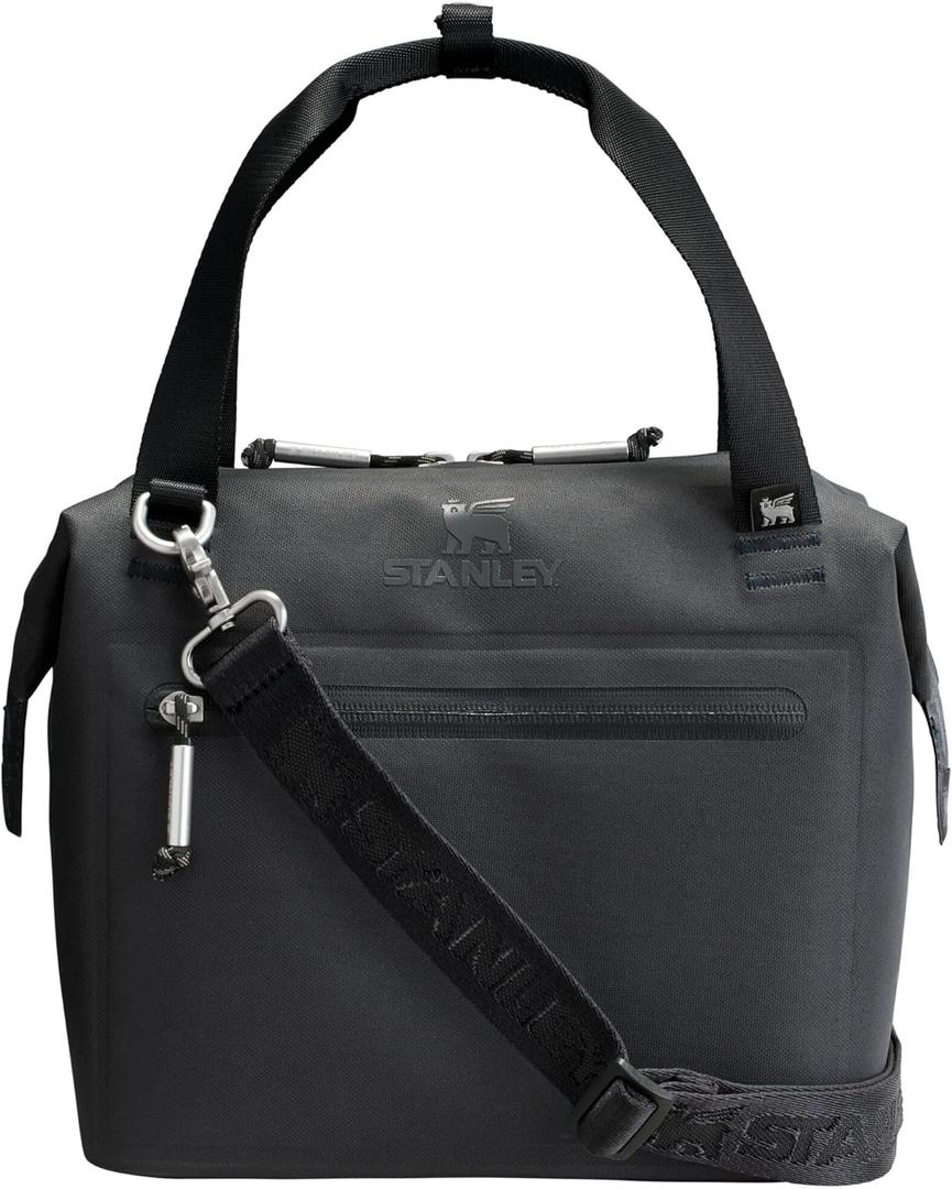 Stanley All Day Julienne Soft Cooler Bag and Lunch Box | Insulated Travel Bag with Zipper | BPA-Free (Black)