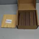 Art3d Slat Wood Wall Paneling for Interior and Ceiling Decoration - 5 Samples Pack, 6 x 5.7in.