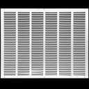 HVAC Premium 26" x 24" [Duct Opening] Flat Stamped Steel Return Air Grille - Sidewall and Ceiling - HVAC Vent Duct Cover - White [Outer Dimensions: 27.75w X 25.75"h]
