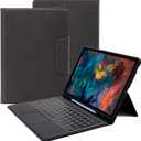 Galaxy Tab S7 FE/S8+ Plus/S7+ Plus 12.4" Case with Keyboard : Smart Touchpad, 7 Color Backlit Keyboard Case with Kickstand & S-Pen Holder for 12.4 inch Samsung Galaxy Tab S8 Plus/S7 FE/S7 Plus