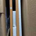 Mind Reader Monitor Stand, Sliding Keyboard Drawer, Laptop, Riser, Office, Wood/Metal, 20"L x 14.75"W x 5.9"H, Brown, Silver