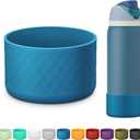 Silicone Boot for Owala Water Bottle 24 oz 32 oz 40 oz, Anti-Slip Protective Sleeve for FreeSip/Twist/Flip Stainless Steel Water Bottles Accessories (dark blue)