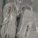 Flat Plug Extension Cord 25 ft, Surge Protector Power Strip, Outlet Extender with 6 Outlets 4 USB Ports, Overload Protection, Long Extension Cord with Multiple Outlets for Indoor, Home, Office, White