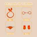 Handmade Crochet 15cm-17cm Doll Clothes Accessories with Shoes Set Outfits Compatible Cute Dress up 5.91-6.7inch Dolls Christmas Gifts for Women Kid Boys Girls (No Doll)(Orange Bikini Set)