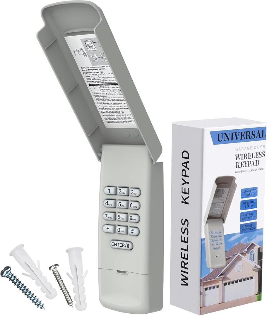 Garage Door Opener Keypad for Chamberlain Liftmaster Craftsman Garage Door Openers Since 1993, Wireless Keypad Keyless Entry, Replaces 877MAX G940EV-P2 878MAX 377LM 977LM 877LM 66LM