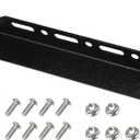 X AUTOHAUX Universal Oil Cooler Mounting Bracket Kit 330mm Aluminum Alloy Engine Oil Cooler Radiator Adapter Kit Oil Cooler Bracket Kit Black Transmission Oil Cooler Mounting Kit