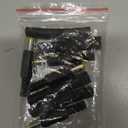 PATIKIL 6.0x4.4mm DC Male Plug Power Supply Ends, 4 Pack DIY DC Barrel Connector Replacement with Heat Shrink Tube, Yellow