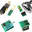 SOIC8 SOP8 Test Clip For EEPROM 93CXX / 25CXX / 24CXX + CH341A 24 25 Series for EEPROM Flash BIOS USB +1.8V Adapter + Soic8 Adapter Programmer Module Kit (1 sets)