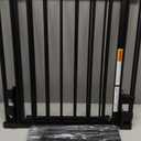 78" Extra Wide Baby Gate, Dog Gates Indoor for Doorways Stairs, Essential Safety Gate for Child, Hardware Mounted Adjustable Pet Gate with Anti-Trip Pedal, 28'' Tall 3 Metal Panels Black