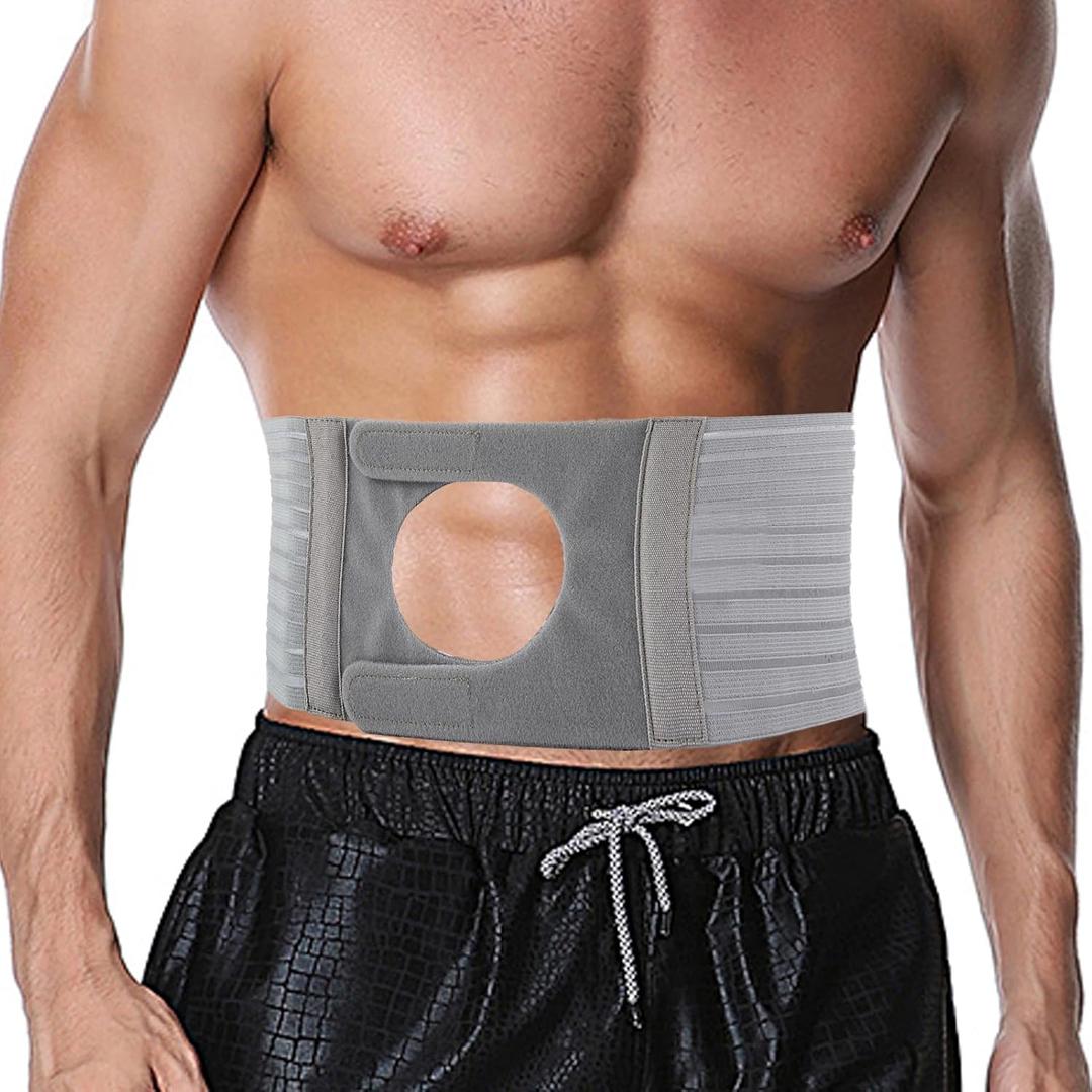 1 Piece Ostomy Belt, Ostomy Support Belts for Men & Women, Adjustable Stealth Belt Ostomy, Ostomy Belts for Colostomy & Ileostomy Bag Holder, Colostomy Supplies Belt Secured with Velcro(XL)