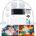 Reusable Balloon Arch Stand Kit with Base, Adjustable Balloon Arch Frame 10FT Wide & 9FT Tall for Graduation Wedding Birthday Baby Shower Party Supplies Halloween Decoraitons
