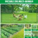 Temporary Fence with Posts, 36" x 50' Plastic Garden Fence Animal Barrier with Metal Stake Windbreak Rope, Portable Temporary Fencing for Dogs Outdoors Backyard Animal Protect