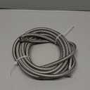 Refrigerator water line - 12 FT Premium Stainless Steel Braided Ice Maker Water Hose,Food grade PEX Inner Tube Fridge Water Line with 1/4" Fittings for Refrigerator Ice Maker