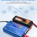 B6 Battery Charger 80W Mini Lipo Balance Charger/Discharger with Power Supply for LiPo/Li-ion/Life Battery(1-6s) NiMH/NiCd (1-15s) RC Car Charger XT60/JST/T Connectors