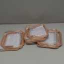 PACKISM TSA Approved Toiletry Bag - Clear Makeup Bag, Durable Clear Travel Bags for Toiletries with Supporting Frame, 1 Medium TSA Quart Carry-On, 1 Large Organizer for Check-in, Rose Pink