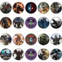 ENDLESS CHOICES 30 x Edible Cupcake Toppers  30x Robot Treasures Themed Collection of Edible Cake Decorations | Uncut Edible on Wafer Sheet