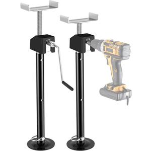 BOYISEN RV Slide Out Support Jacks 20"-49" Height Adjustable by Power Drill or Handle, Heavy Duty Camper Slideout Stabilizer Jacks Supports up to 5000lbs