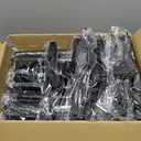 Bonpally Over The Toilet Storage Shelf, 4-Tier Adjustable Bathroom Organizer, No Drill Tension Mounted Shelves, Space-Saving Bathroom Cabinet Rack Above Toilet for Small Rooms, Black