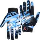 Shooting Stars Series Kids Football Gloves - Youth Sticky Receiver Glove with Excellent Grip, Breathable & Strechy, Best Gift for Boys, Girls, Football Fans