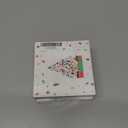 4 x Nativity Christmas Decorations, 3.5 Inch Ceramic Religious Christmas Ornament, Christmas Tree Ornaments, Christian Gifts for Kids, Religious Gifts for Women, Xmas Gifts for Mom, Merry (Birth of Jesus)