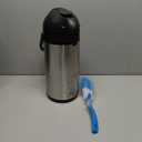 Coffee Carafe Airpot & Cleaning Brush - 101oz / 3L Airpot 12 Hours Hot Water Dispenser or 36 Hours Cold Drink Dispenser with Pump - Easy Dispensing Coffee Carafes for Keeping Hot Extra Large - Cresimo (102 Ounces)