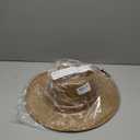 FLUFFY SENSE. Unisex Wide Brim Sun Hat Straw Panama Rancher Fedora Hat for Men Beach Hat for Women