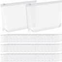 Bokon 100 Pcs Small Clear Cosmetic Bags Bulk, 5. 12 x 8. 11 Inches, Zipper Toiletry Pouch Travel Makeup Bags for Women Waterproof Transparent PE Storage Organizer for Travel Vacation Swimsuit Bikini