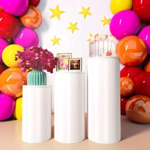 cylinder stands for party for Wedding & Birthday Decor  cylinder pedestal stand,display pedestal stands, Elegant Event Display Stand, Versatile Decorative Pillar (3piece)